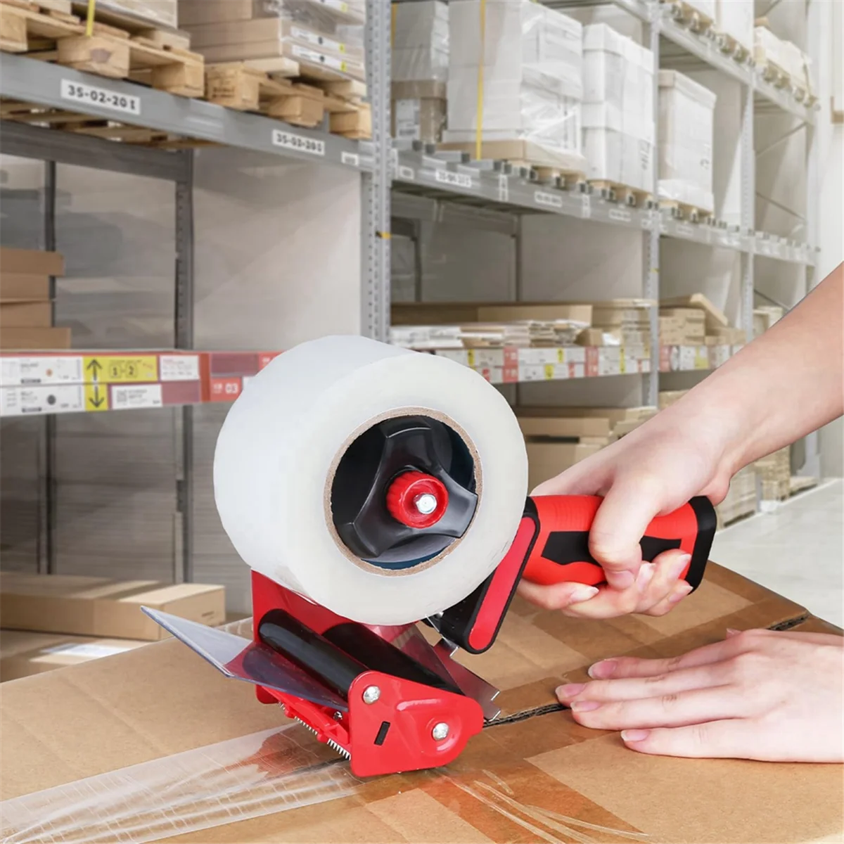 New 3 Inch Wide Packaging Tape Dispenser Sealing Packaging Tape Dispenser for Shipping, Carton and Box Sealing