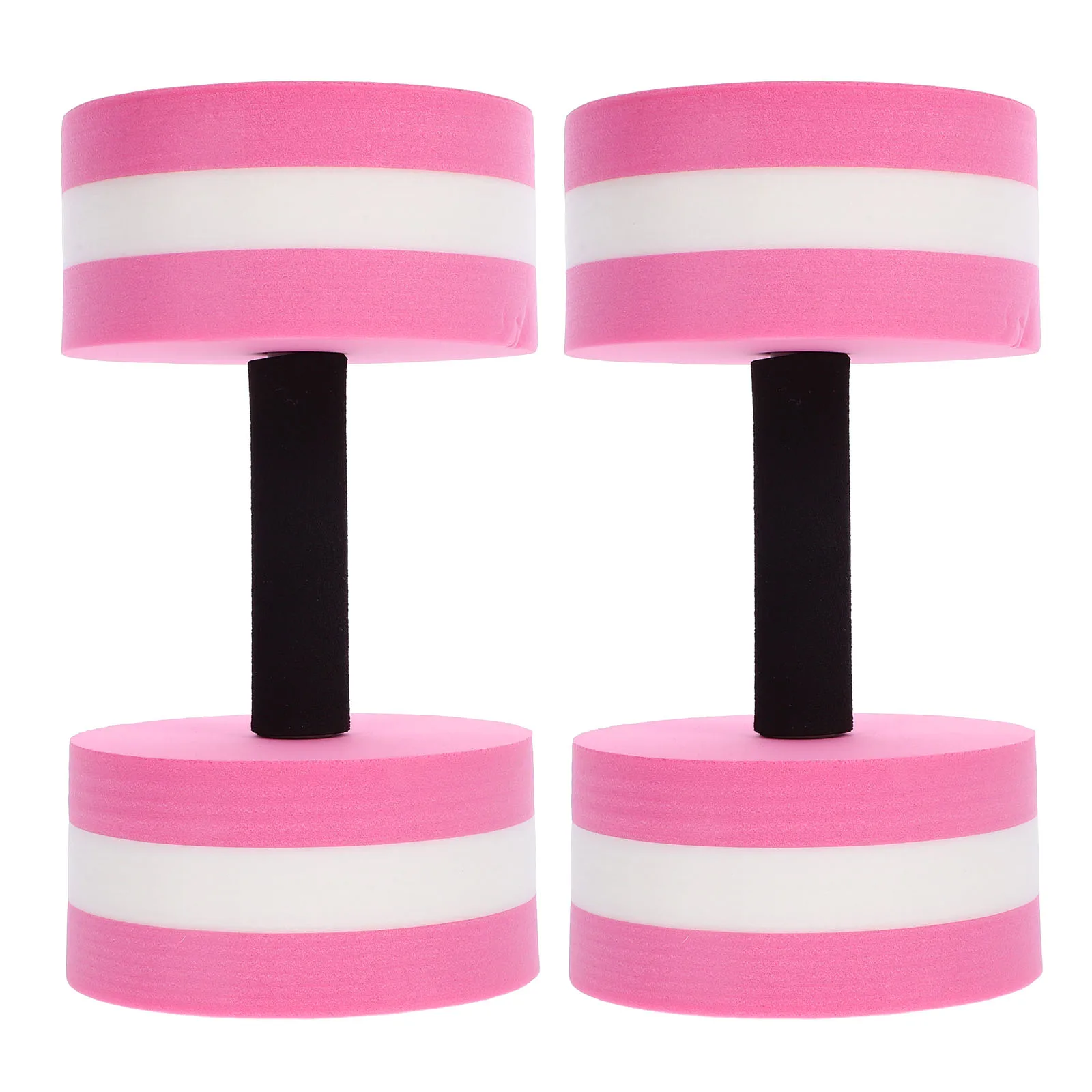 

2pcs Water Foam Dumbbells Pink White Pool Weights for Exercise Adults Fitness Equipment Swim Pull Buoy Aquatic Dumbbells Water