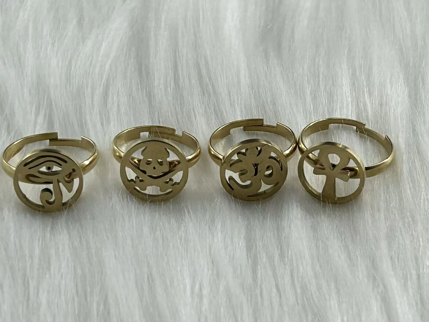 

Cross Ring Punk Vintage 316L Stainless Steel Ankh Two-color drippi For Men Women Fashion Simple Religious Amulet Jewelry Giftsr