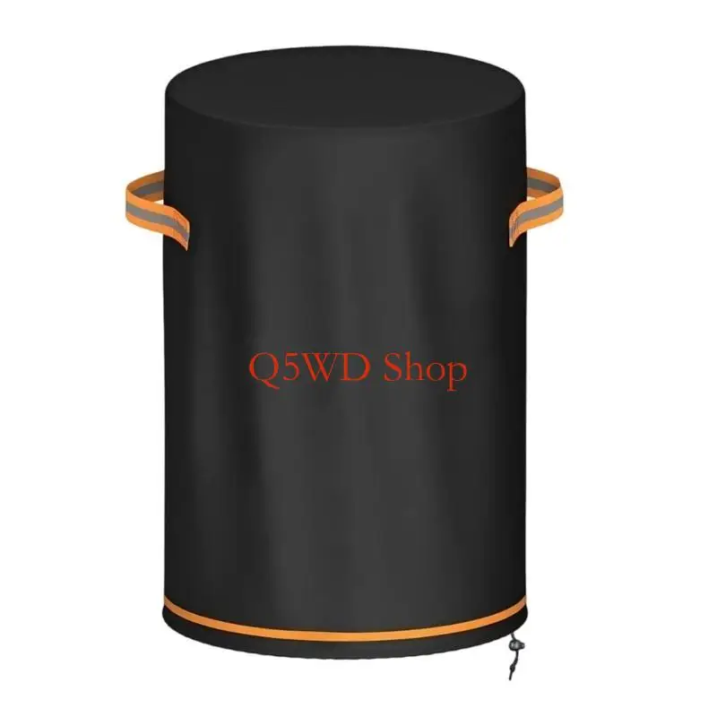 Q5WD Heavy Duty Waterproof Cover Easy Lift Handle Cover Suitable for Round Pits