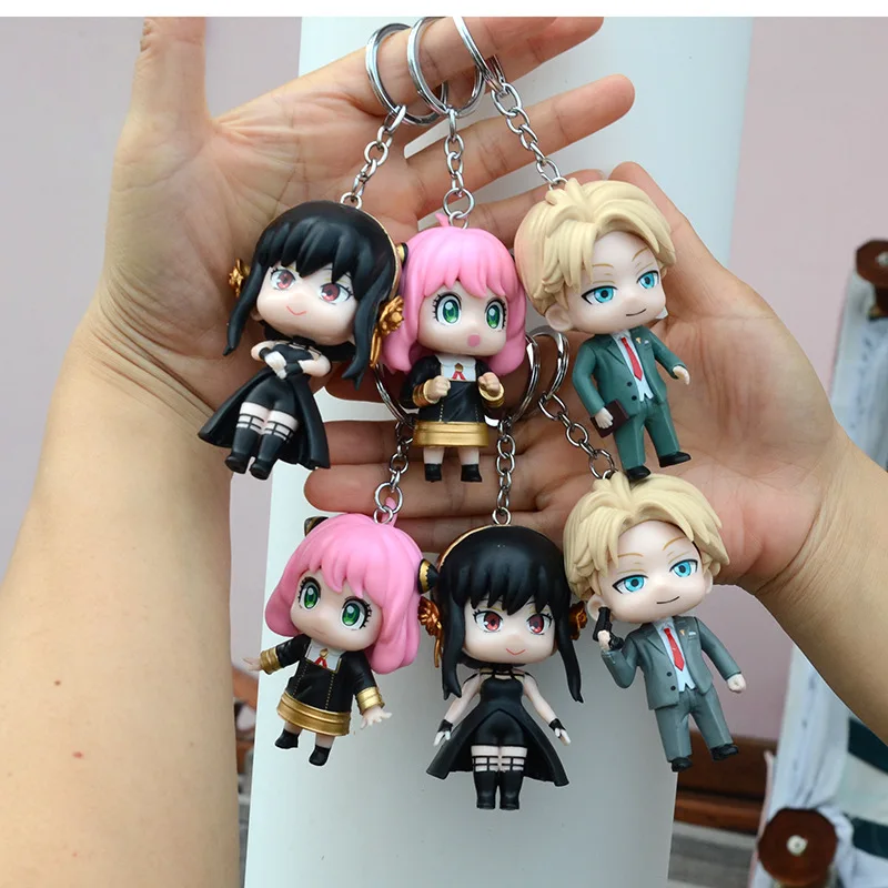 10cm SPY×FAMILY Figure Keychain Anime Anya Yor Twilight Loid Forger Cute Cartoon Doll Bag Pendant Keyring Girl Birthday Gift