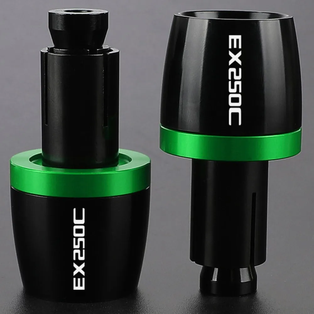 

Universal Handlebar Grips EX 250C Bar Ends For KAWASAKI EX250C 1983-1985 1984 Cap Counterweight Plug Slide EX250 C Accessories