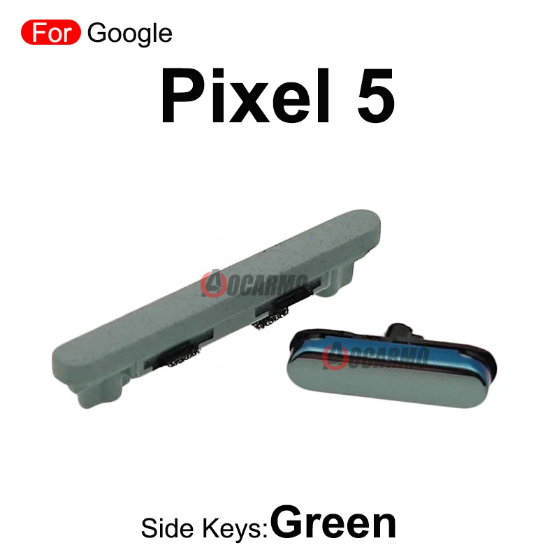 Verde negro para Google Pixel 5 6 Pro 6Pro botones de volumen de encendido y apagado teclas de botón lateral piezas de repuesto