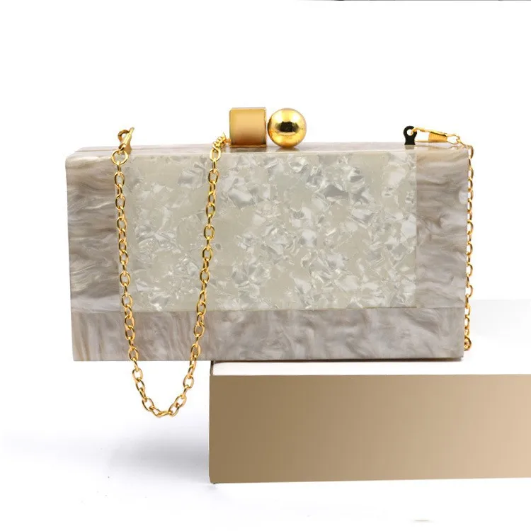 Evening Bags Acrylic Clutch Purse Marble Evening Bag Handbag for Women Wedding Prom Party Bride Banquet Bags