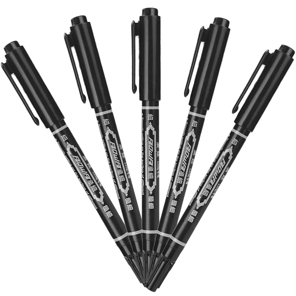 

5Pcs Eyebrow Makeup Position Mapping Pens Tattoo Marker Lip Drawing Skin Marking Pen Body Markers Tattoo