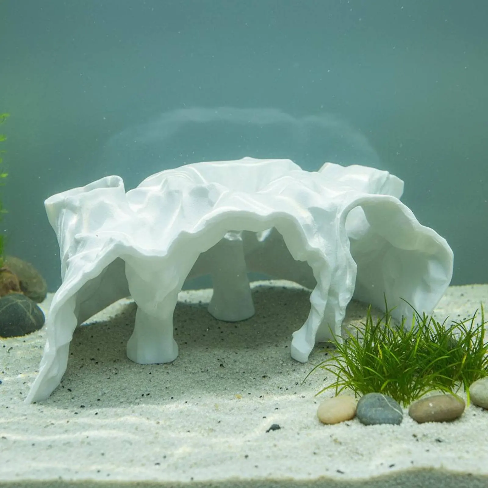 Aquarium Sanctuary Cave Natural Look Aquatic Cave Ornament Shrimp Hideaway No Fade Aquarium Hideaway Freshwater and Saltwater
