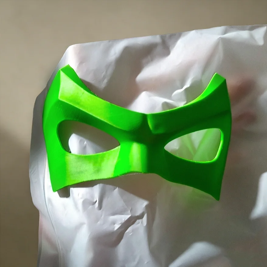 アニメスーパーヒーローグリーンコスプレアイマスク PLA 大 - Respirator Half Face のレビューと価格