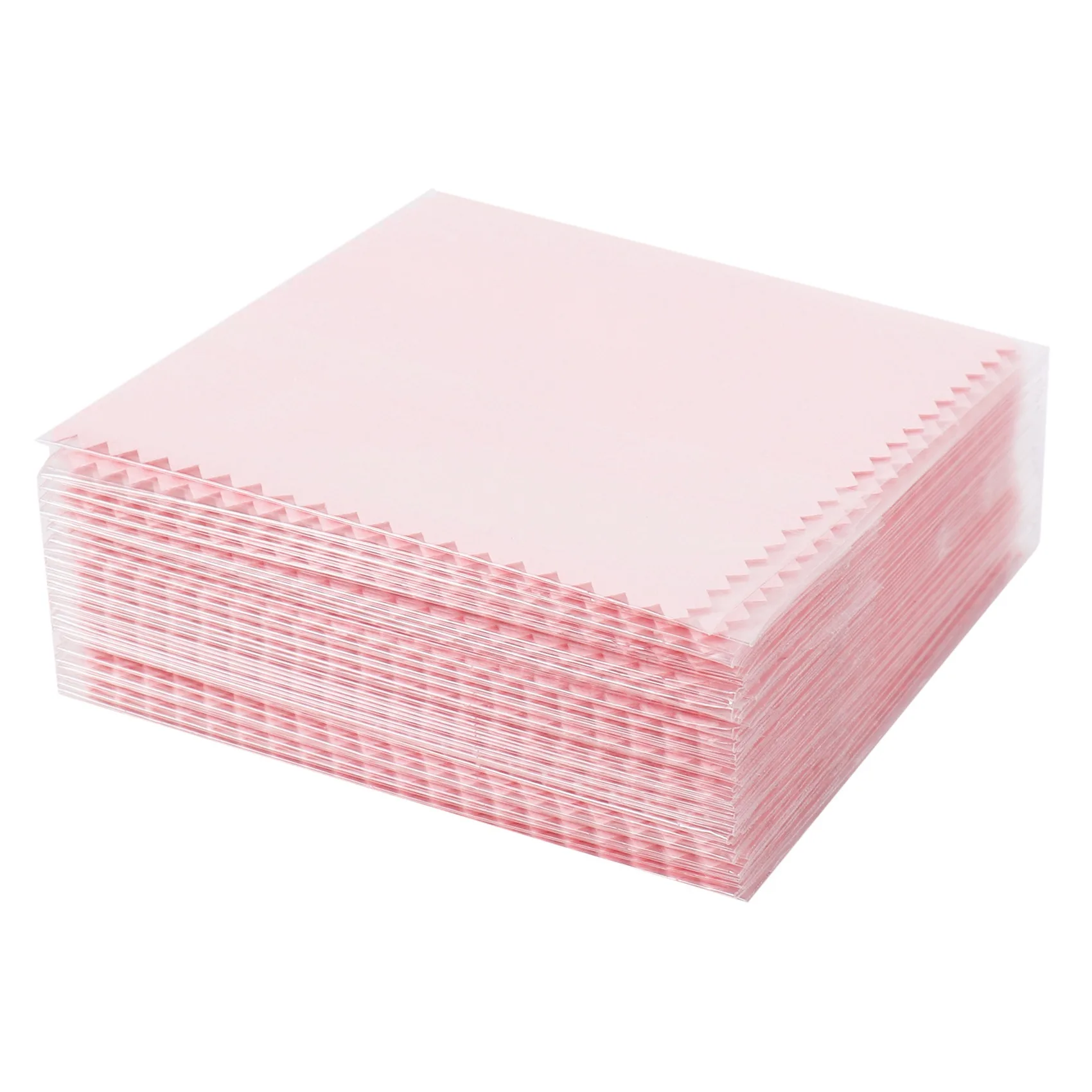 50 Pack Jewelry Cleaning Cloth,Jewelry Polishing Cloth For Sterling Silver Gold Platinum Pink