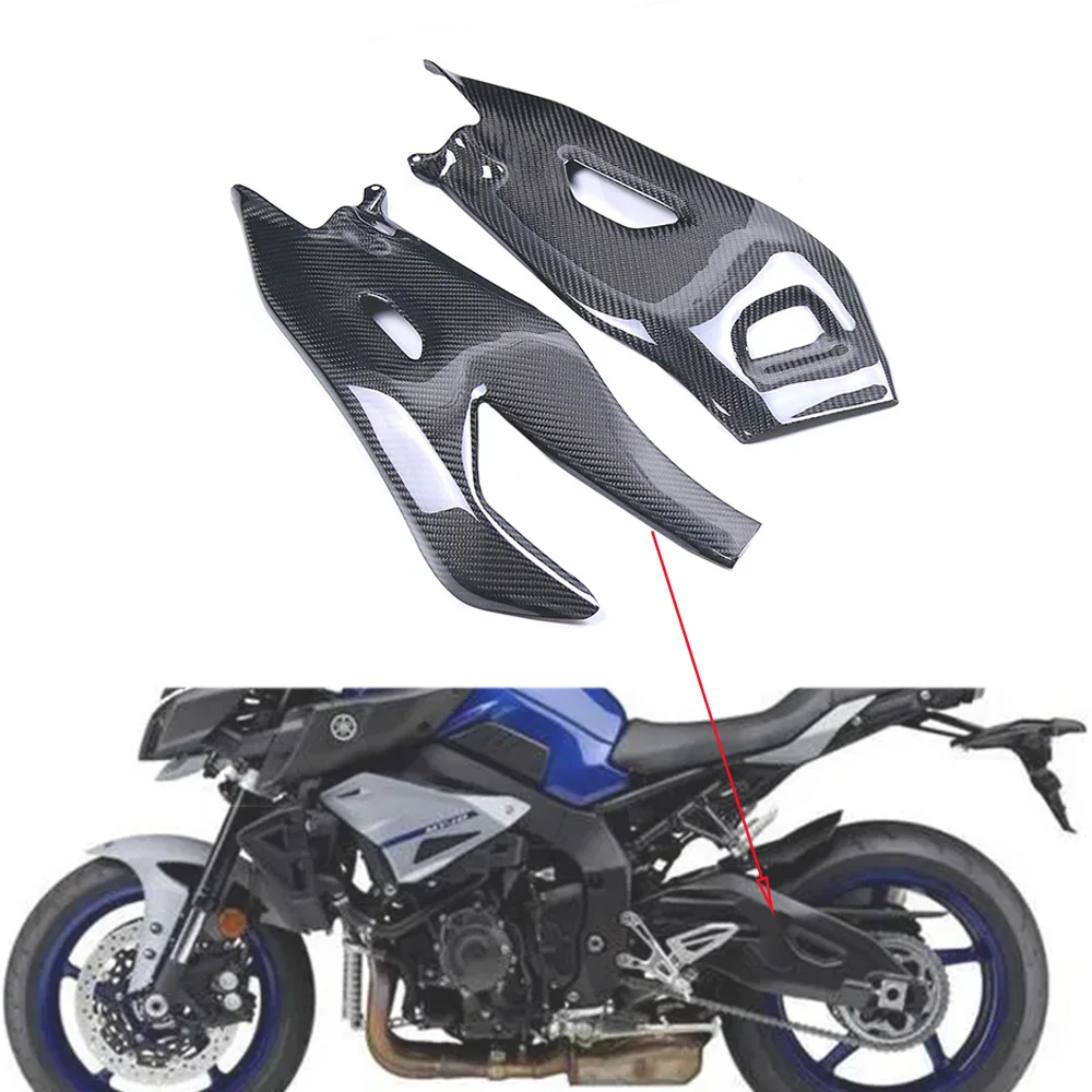 3K Carbon Fiber Swingarm Swing Arm Cover Motorcycle Accessories Fairings Kit For Yamaha MT10 MT-10 2016 2017 2018 2019 2020 2021