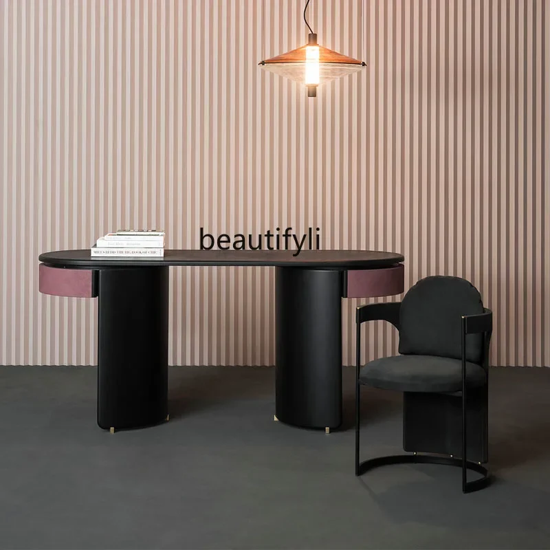 

Italian Minimalist Desk Modern Minimalist Bedroom and Household Desk Designer Study Creative Computer Desk