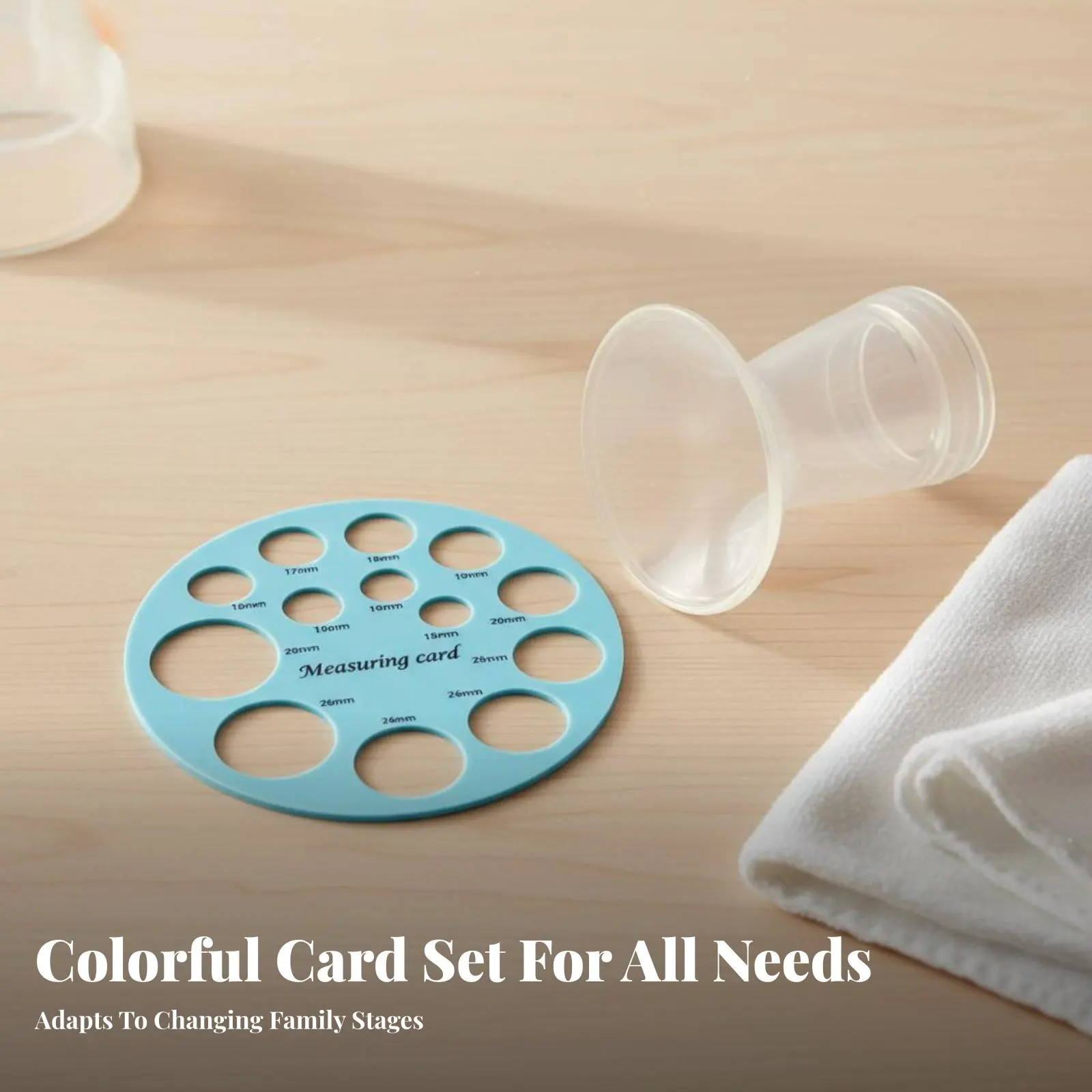 Breast Pump Flange Sizer Easy to Clean Areola Measuring Ruler Silic Single Areola Sizer Soft & Flexible Nursing Accessory