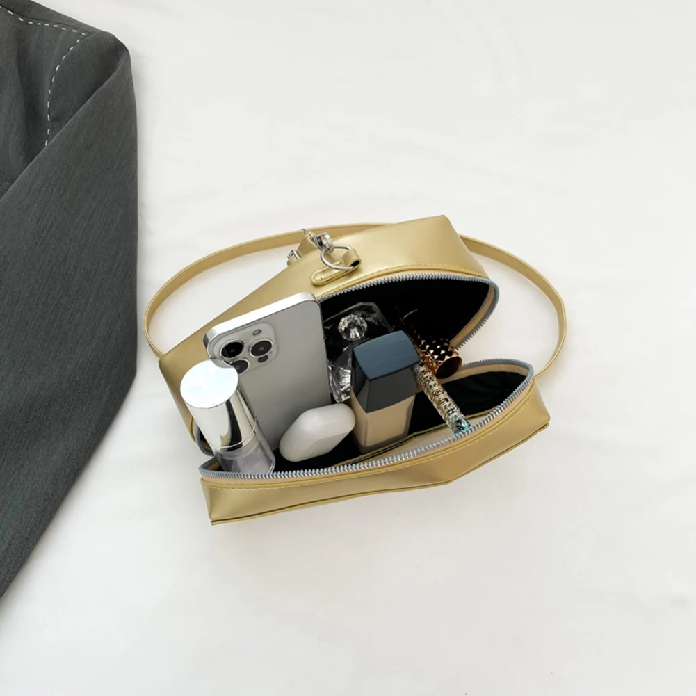 

Women Shoulder Bag Solid Transparent Crossbody Bag Fashion PVC+Pu Adjustable Shoulder Straps Zipper Closure Clutch Purse