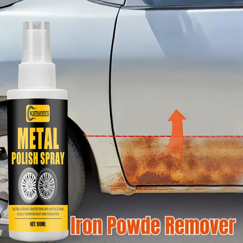 Car Rust Removal and Anti-Rust Spray, Iron Powder Rust Remover, Car Maintenance Cleaning Tools, Car Rust Cleaner for Paint. Gent