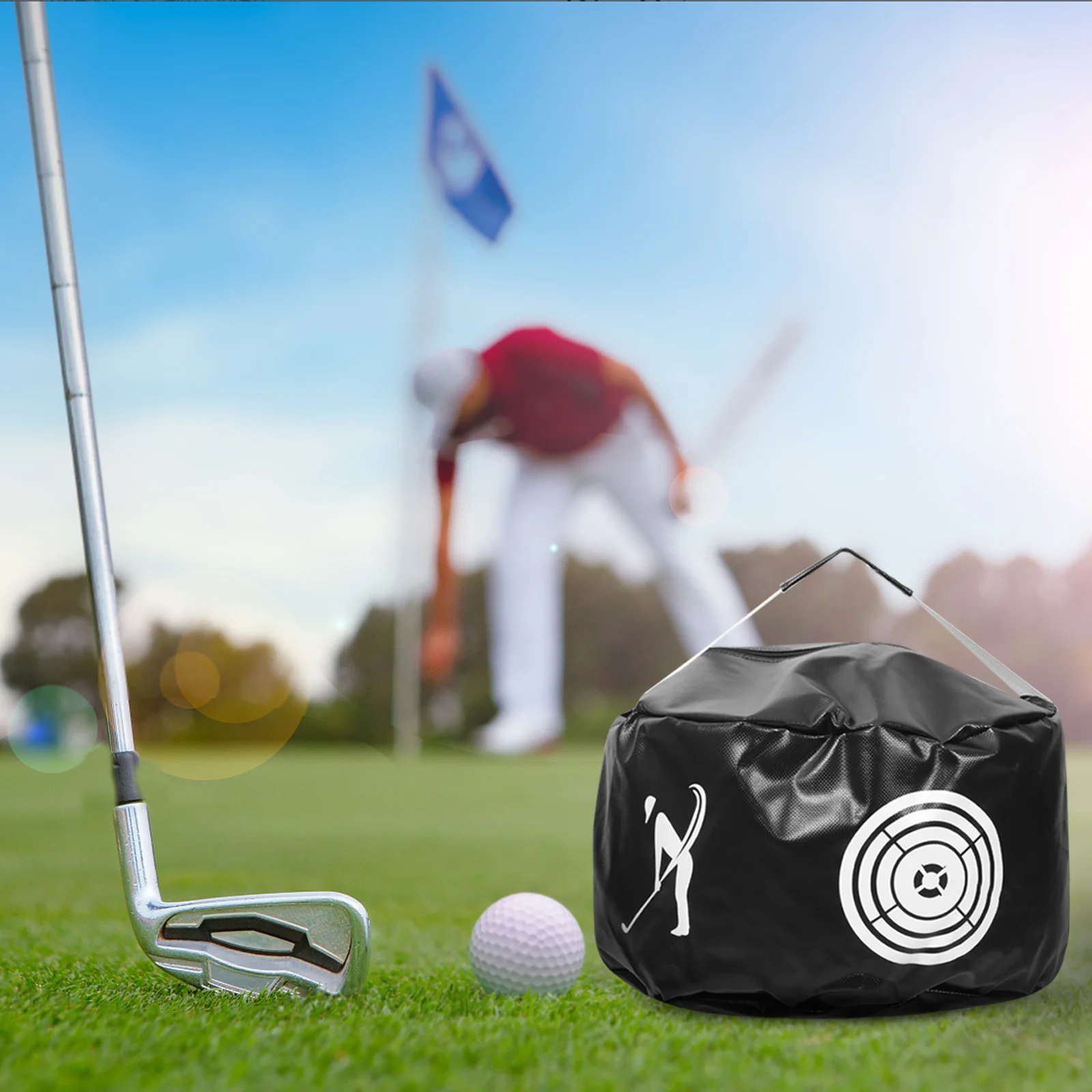 

Golf Swing Training Bag Portable Tool For Indoor Outdoor Use Flexible Golf Trainer Aid Multi-Function