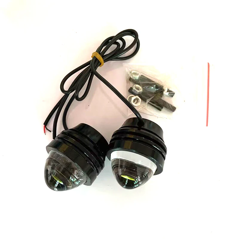 10W Flash Eagle Eye Fish Eye Daytime Running Light LED Strong Light Daytime Running Light Reverse Reverse Light Motorcycle Fog L