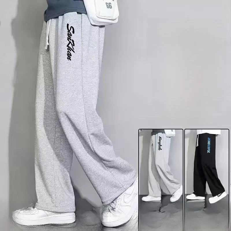 

Warm Fce Lined Straight Leg Pants Casual Loose Fit All Season plus Size Daily Wear Comfortable Breathable Print Trousers