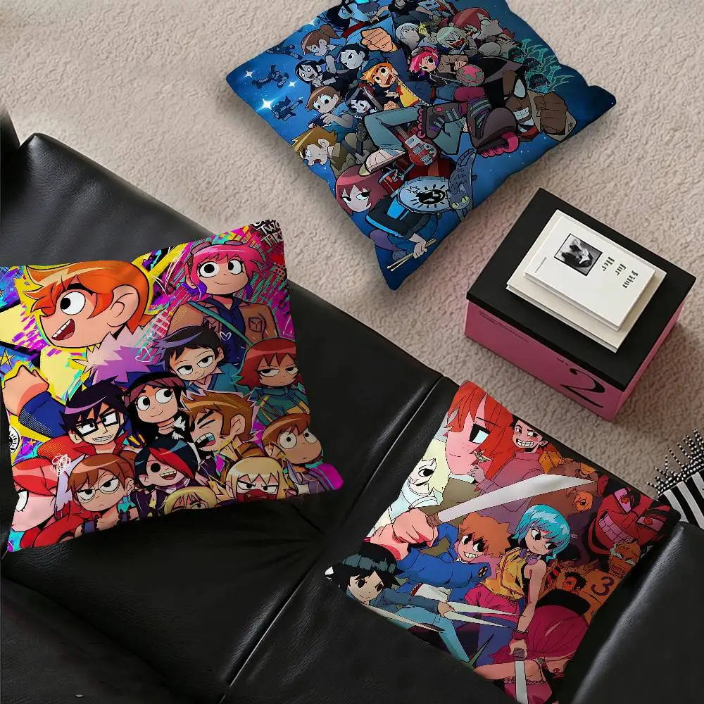 S-Scott Pilgrim vs the World Personalized Pillow Dust Cover Bedroom Kids Party Decoration Pillowcase Birthday Children Gift