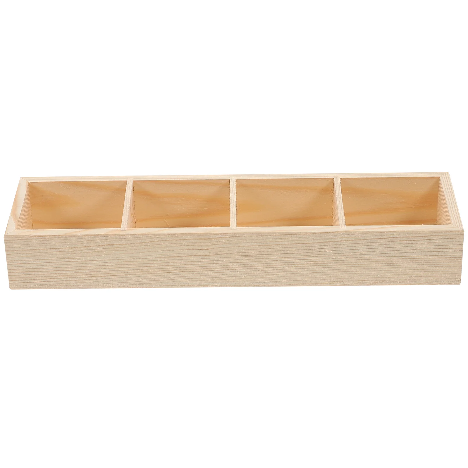 

Wooden Coffee Bag Organizer Box Multi Function Tea Container with Smooth Edges for Home Office Countertop Storage