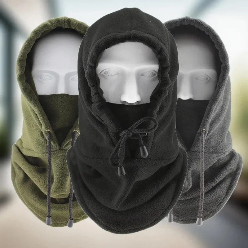 Cálido invierno pasamontañas máscara a prueba de viento polar térmico ciclismo esquí motocicleta cubierta de cuello Unisex