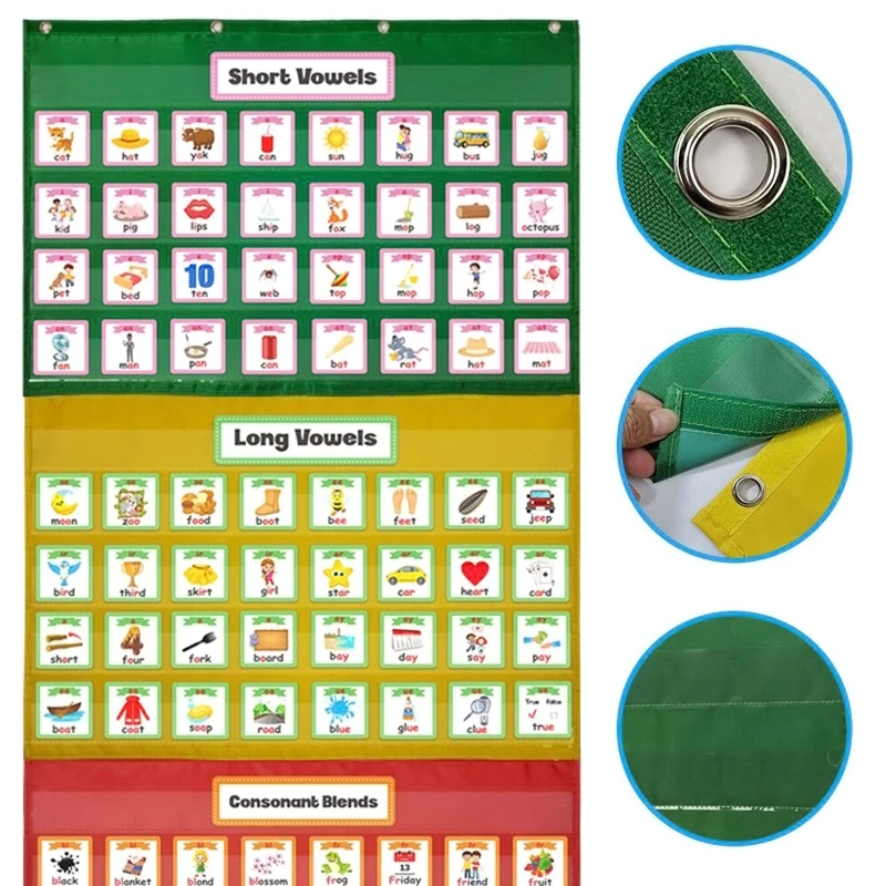 Настенные карманы для классной комнаты, подвесной календарь, таблица Mathing, карманный график с 15 карманами, Прямая поставка