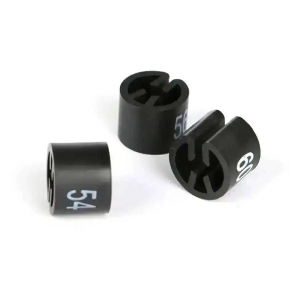 Plastic Black Size Circle For Coat Hanger Sizer Marker Ring Garment Pants Size Number Beads Clip Buckle Size Snap Number Cube
