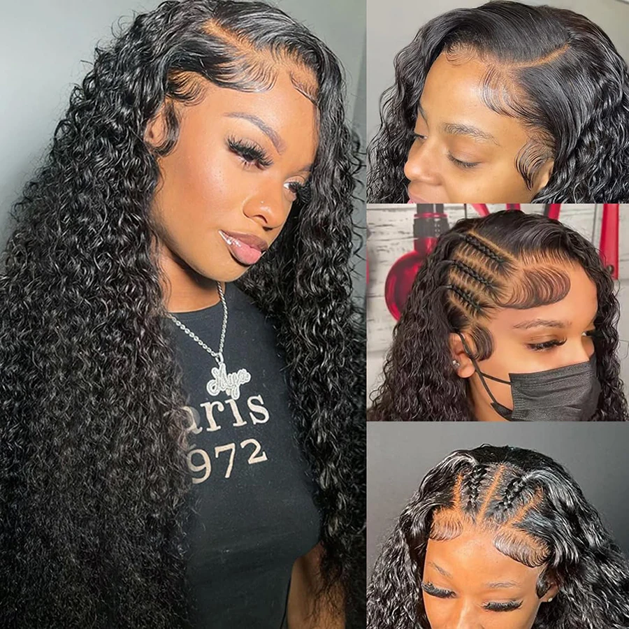 13x4 Lace Frontal Human Hair Wig Bling Hair Deep Wave 13x4 Lace Front Human Hair Wigs Pre Plucked Cheap 13x4 Lace Frontal Wigs