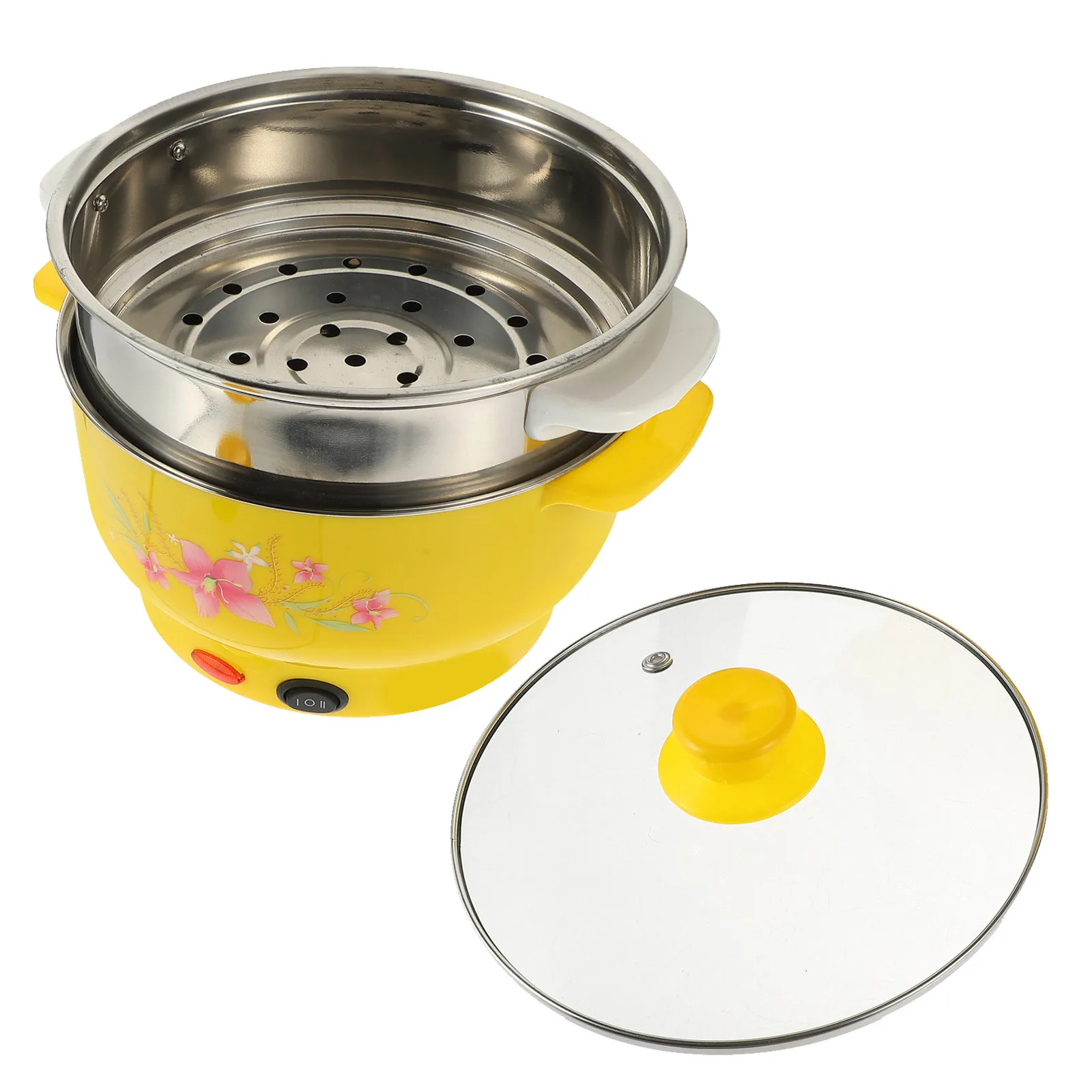 20Cm Stainless Steel Electric Steamer Pot Space Efficient Easy Operation Multifunctional Cooking Boiler for Home Kitchen Gift
