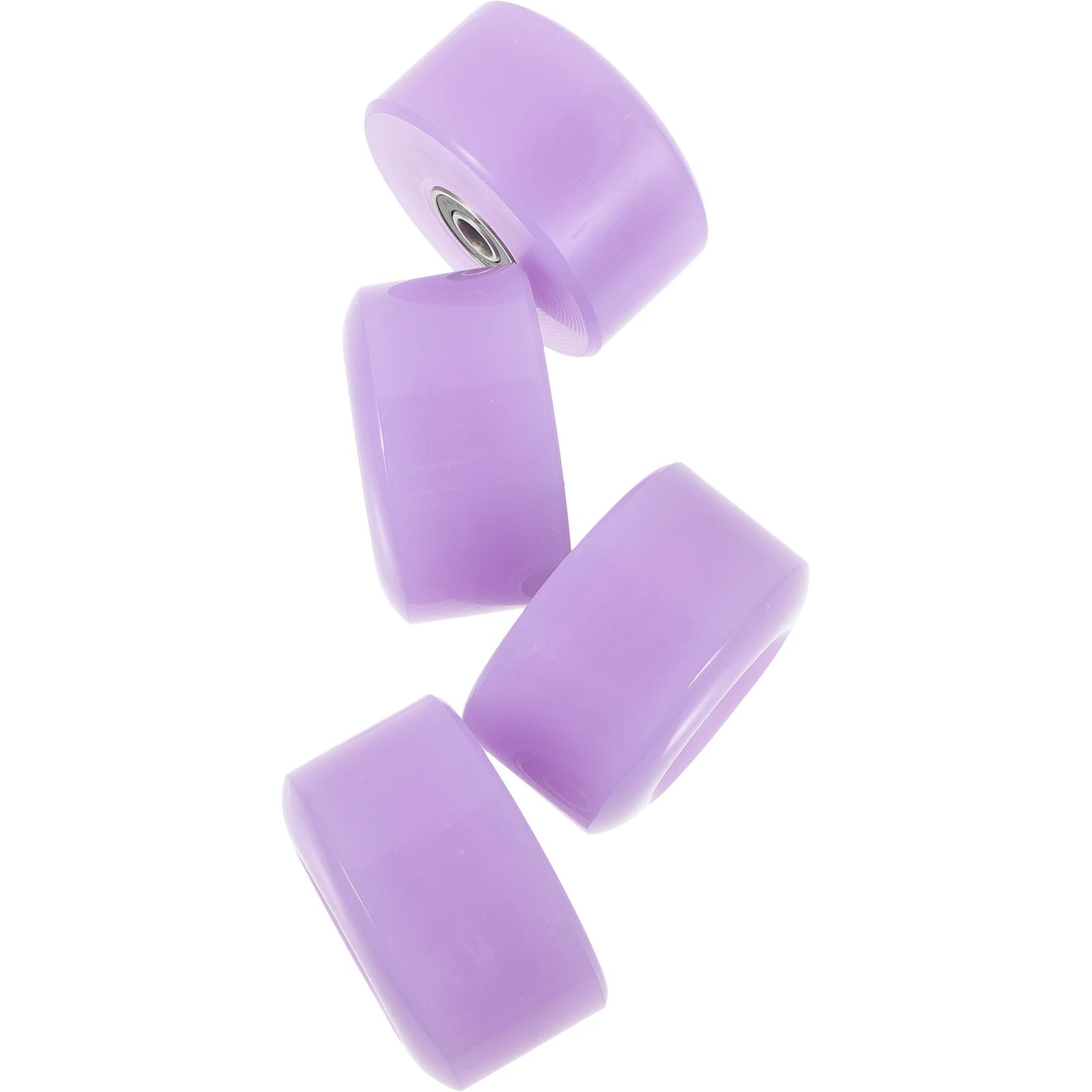 

4pcs Roller Skate Wheels Outdoor Skating Wheels Replacement Durable Pu Metal Core For Indoor Competitive Skating Skateboard