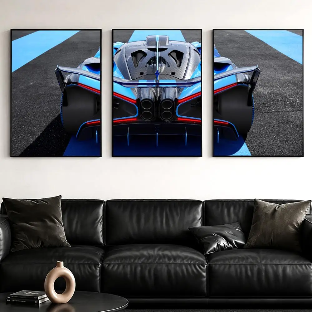 Performance Rear Spoiler Painting Calligraphy Canvas Poster Set Wall Artwork for Bedroom Living Room Decorative Prints Gift