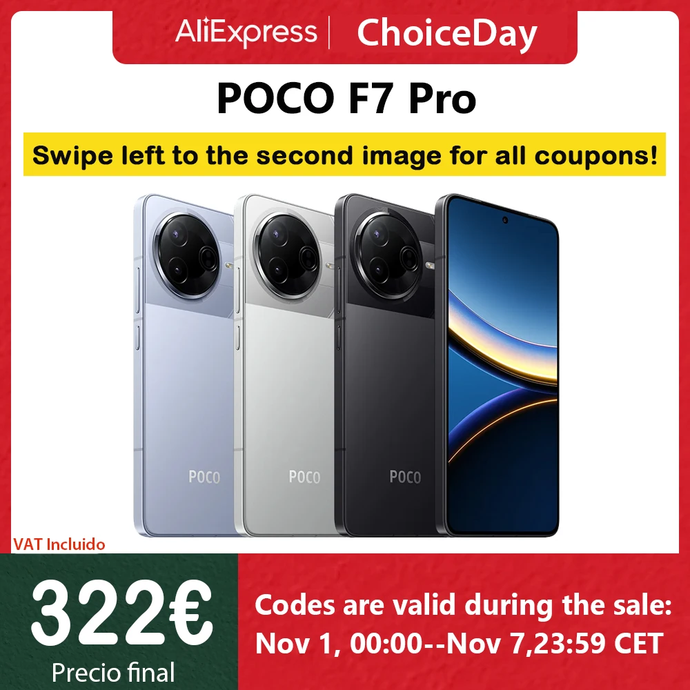 POCO F7 Pro 5G NFC dans le monde entier ® 8 Écran AMOLED 3 génération 120 Hz 2K 90 W