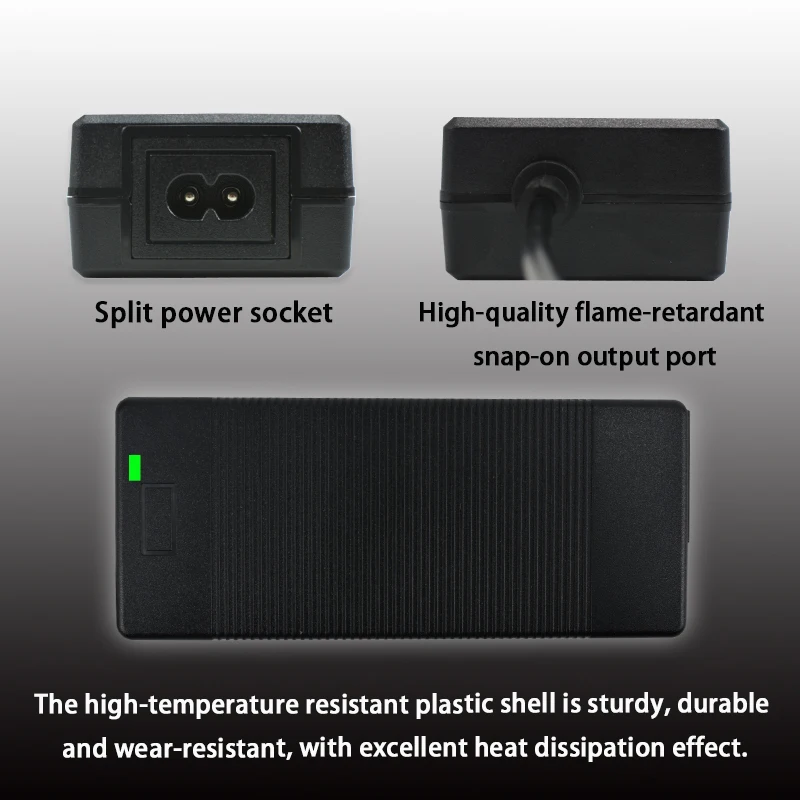 29.4V charger 2A for 24V Li-ion battery 7S 18650 battery pack Connnector DC5525 IEC GX12 RCA GX16 Input voltage 100-240V
