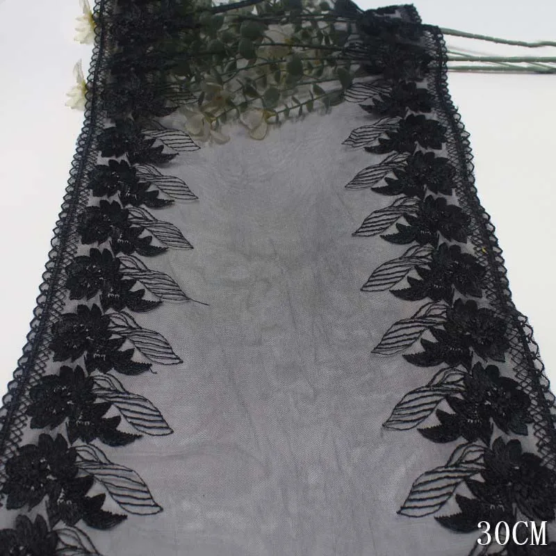 

27 ярдов, черный тюль с вышивкой, кружево, элегантная ткань, сетка, бюстгальтер «сделай сам», нижнее белье, поделки для шитья для куклы, нижнее белье, платье