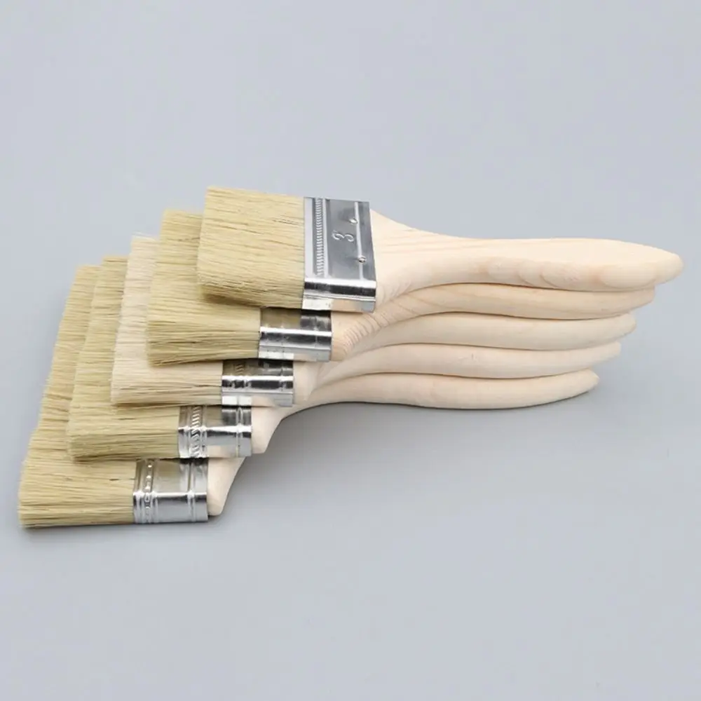 Holzgriff Borsten Pinsel Malen Werkzeug Acryl Malerei Pinsel Chip Pinsel Verdickte Utility Farbe