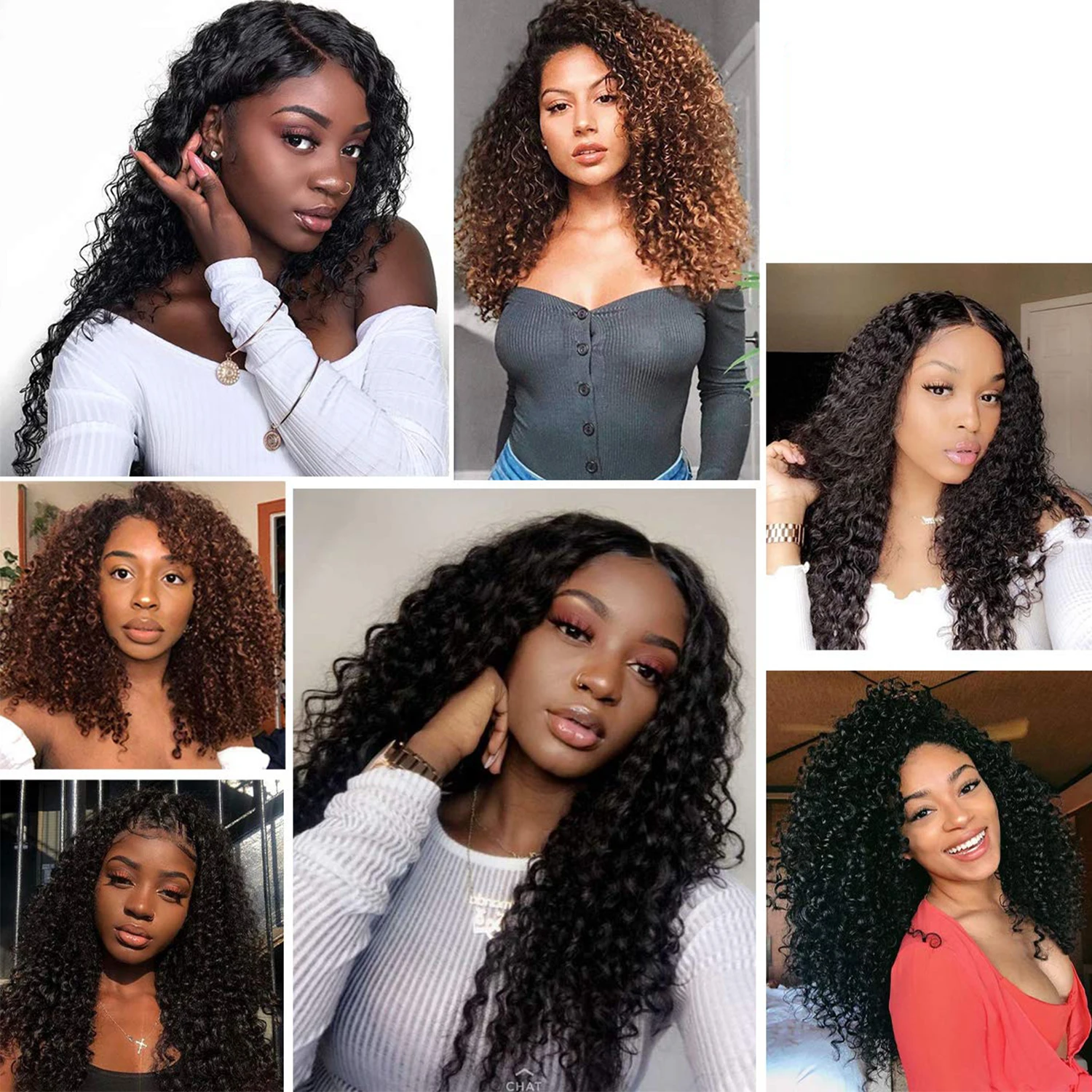 18/20/24/26 بوصة غريب مجعد دبابيس داخل وصلات الشعر المستعار ، لحمة مزدوجة كامل الرأس اليابانية ألياف مقاومة للحرارة الاصطناعية مجعد الشعر