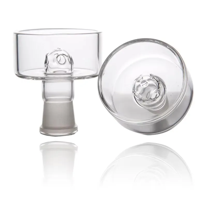 

Handmade Large Capacity Glass Bowl for Shisha Hookah Smoking with Charcoal Holder Holes Lid - Essential Smoking Accessory