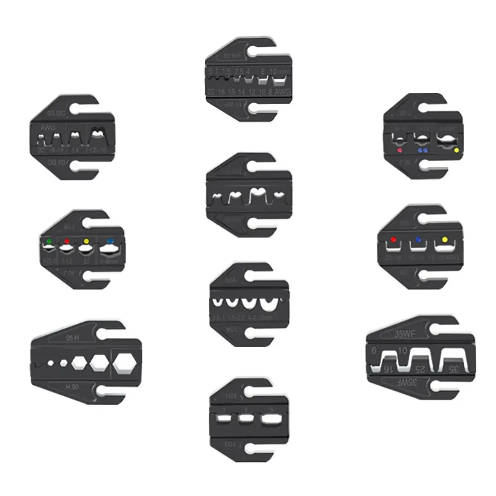 

Новые черные обжимные клещи, губки 10WF/10A/103 HS03BC/30J/40J, обжимные клеммы, слот 2546B/35WF/125, обжимные клещи, губки