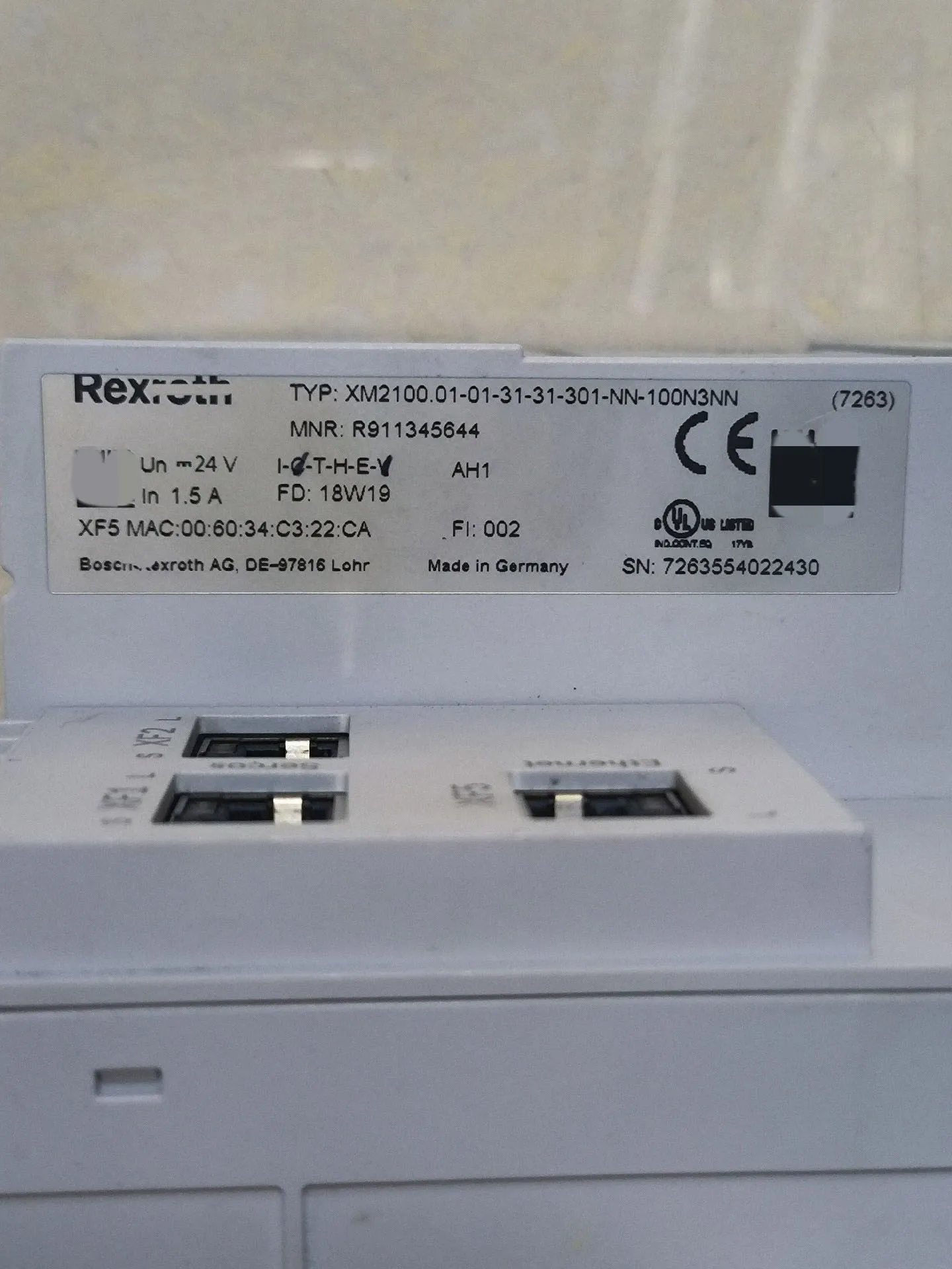 XM2100.01-01-31-31-301-NN-100N3NN IndraControl XM21 Controller per Rexroth