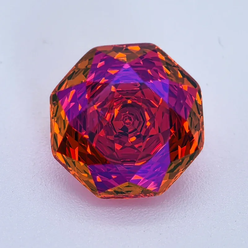 

Cubic Zirconia Wholesale Psychedelic Neon Color Rose Cut Charms for DIY Jewelry Making Rings Bracelet Materials No Certificate