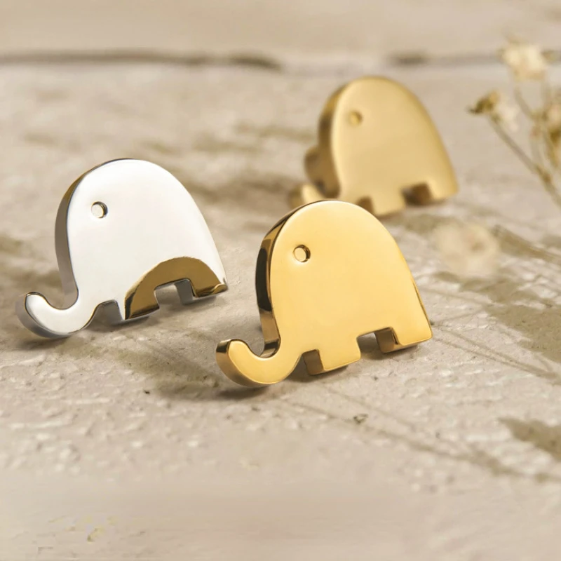 

Brass Elephant Furniture Knobs Golden Handles for Cabinets and Children's Drawers Home Useful Accessories Cabinet Pulls