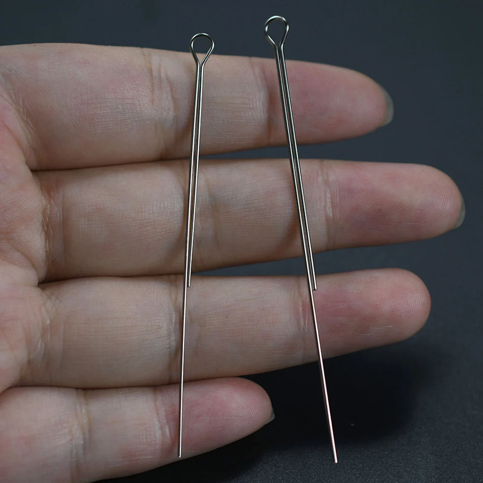 100 Stück Angelköderdraht, Langlebiger Edelstahl-Köderdraht für DIY Spinnerbaits, Löffelköder, Rigs & Salzwasser-Süßwasser-Angeln – Detail 5