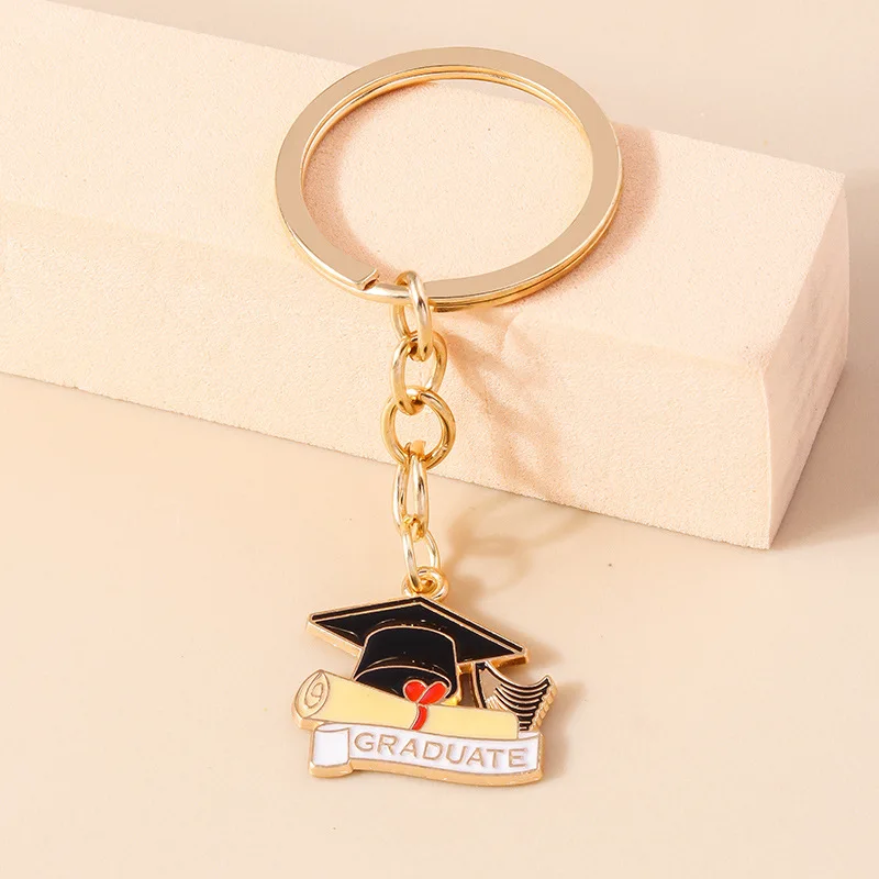 10 Sets Graduation Inspirational Keychain Motivational Cards Appreciation Congratulations Cards Party Favors