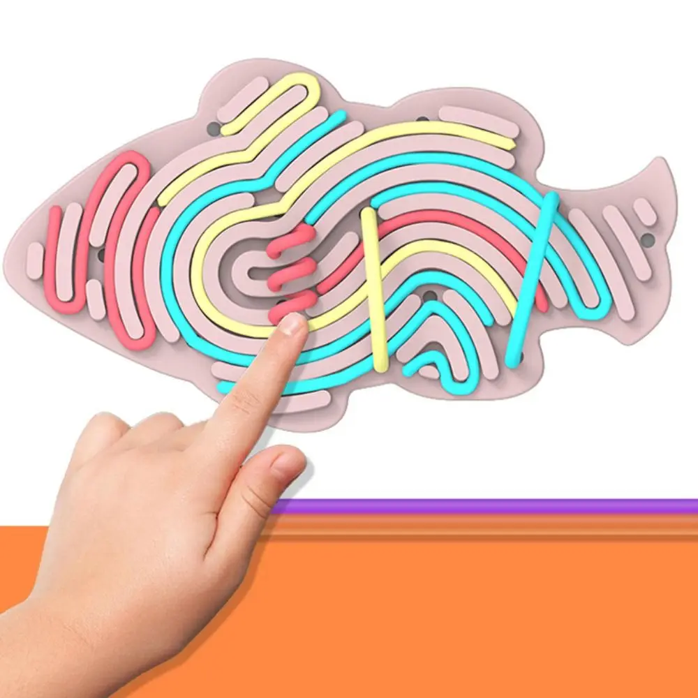 Silicone Sensory Activity Board Ability Training Children's Puzzle Silent Sensory Board Hands-on Montessori Kids Busy Board