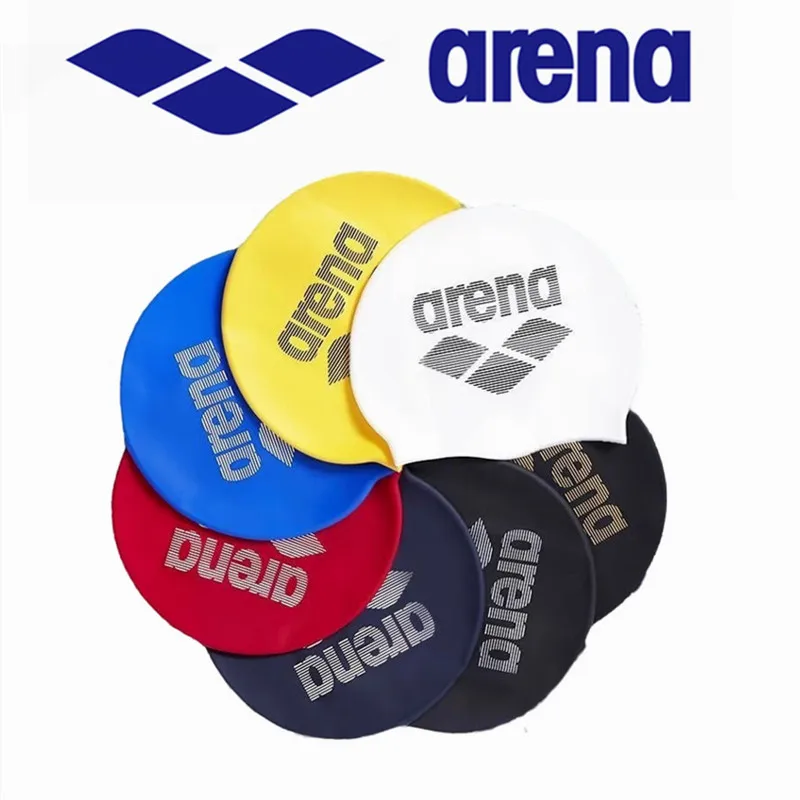 

Модная водонепроницаемая прочная шапочка для плавания ARENA для мужчин и женщин, профессиональная тренировочная шапочка с защитой подголовья.