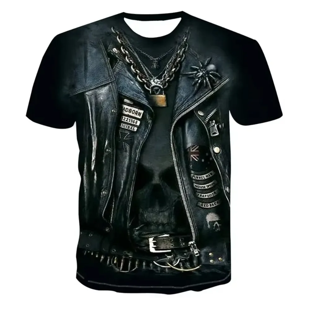Fun Armor Cowboy Cosplay 3DPrint Men's T-Shirt  Casual Street Hip-Hop Trendy Festival Party Loose Breathable Short-Sleeved Shirt