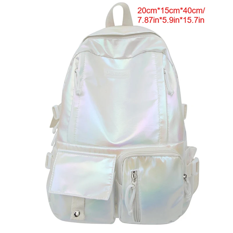 Ransel Fashion Ransel Pelajar Berkilau Gradien Laser