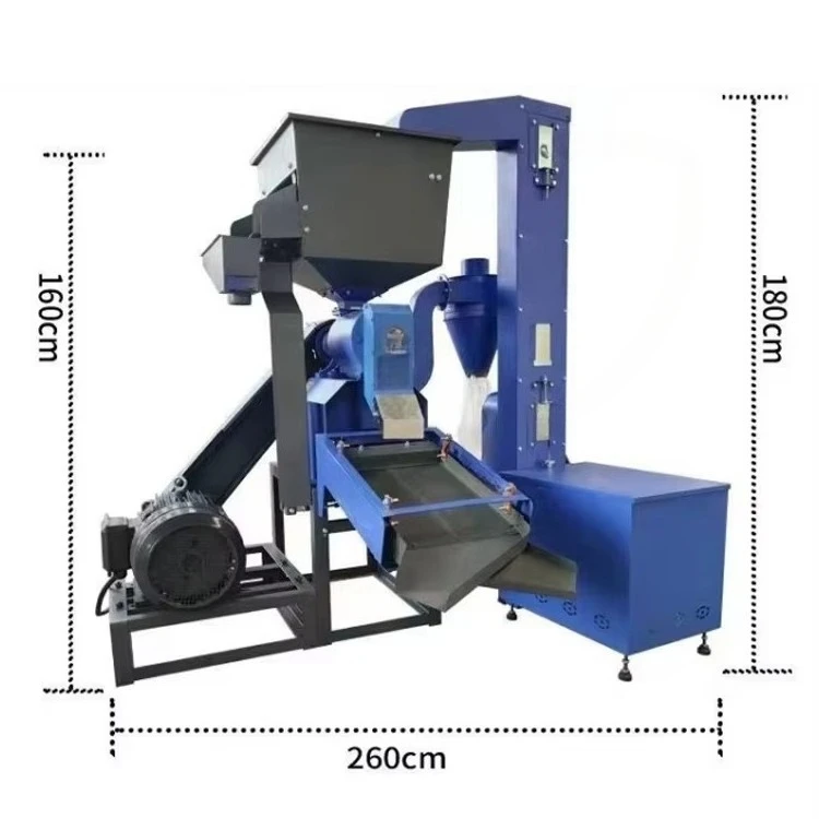 2024 Neues Design Multifunktionale Dieselbetriebene Reismühle / Reispolierer