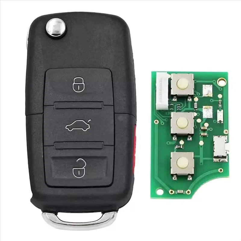 KEYECU Upgraded Flip Remote Key 433MHz 4D60 Chip for Jaguar XK XKR 2011 X-Type S-Type Uncut FO21 blade