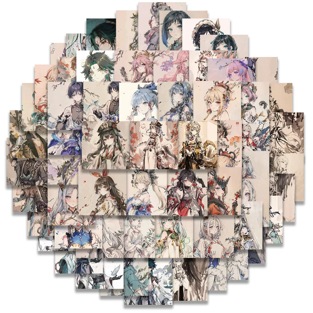 Dark Artistic Ink Stickers Pack of 62 - Waterproof Matte Vinyl Labels for Bullet Journal Notebook Decor with Permanent Adhesive