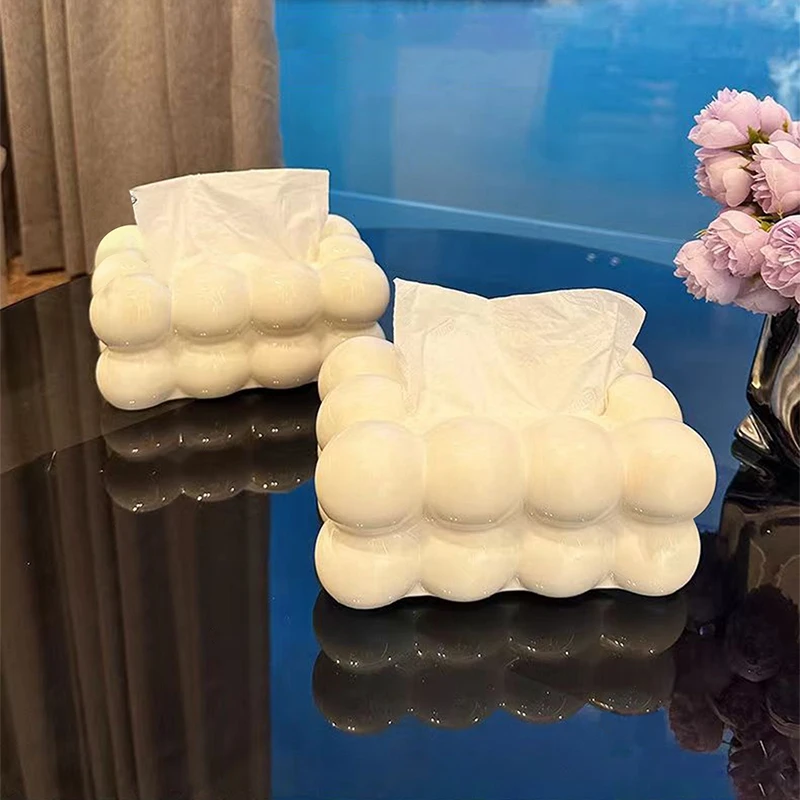 Cloud Design Tissue Box Living Room Coffee Table Paper Towel Dispenser Tissue Holder Kitchen