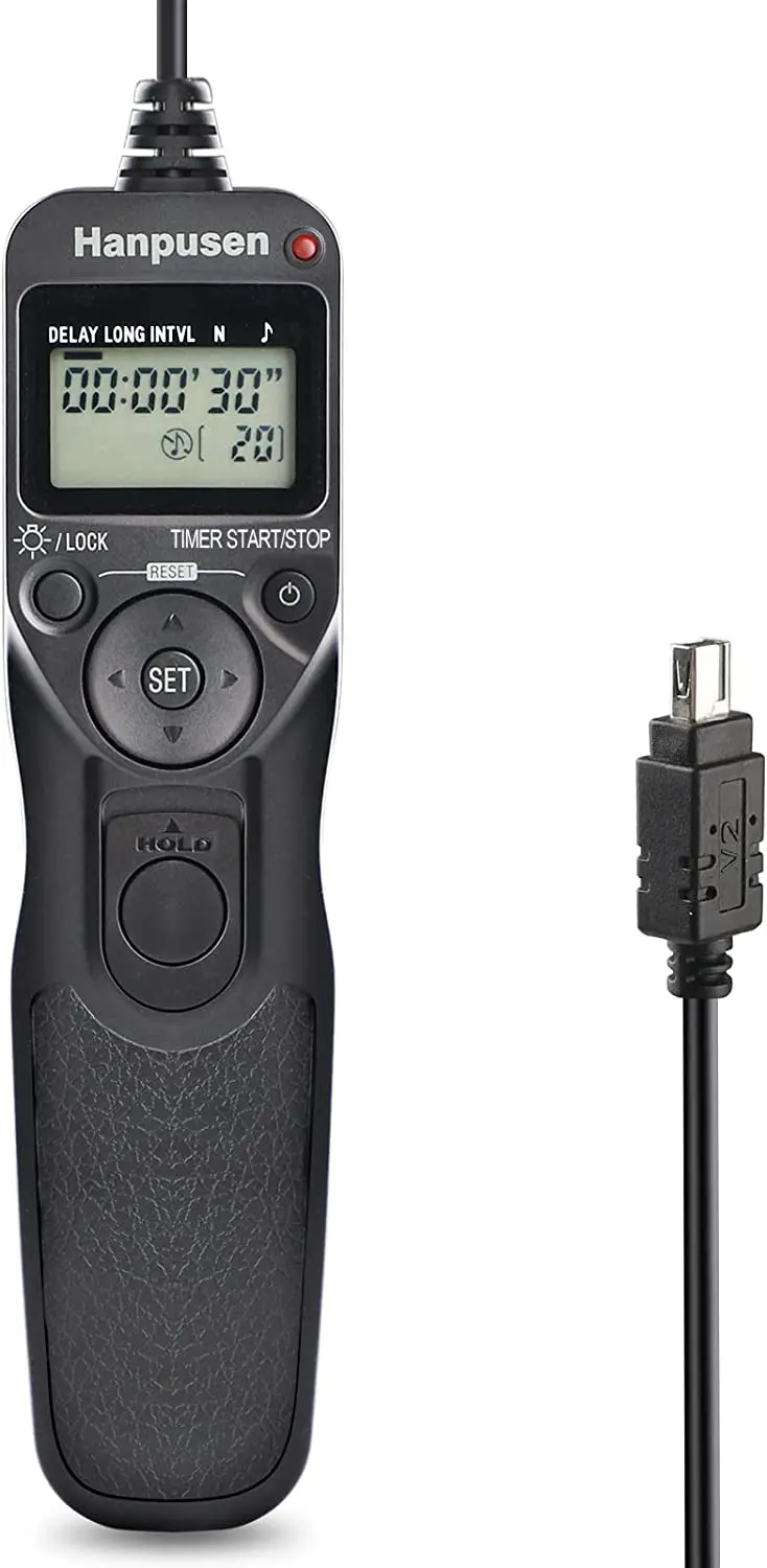 Hanpusen TR90 Camera Time Lapse Intervalometer LCD Timer Afstandsbediening Voor Geselecteerde Canon Nikon Sony Fujifilm Olympus Pentax Camera's